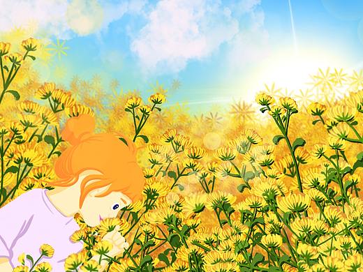 早安你好系列雏菊园的小女孩