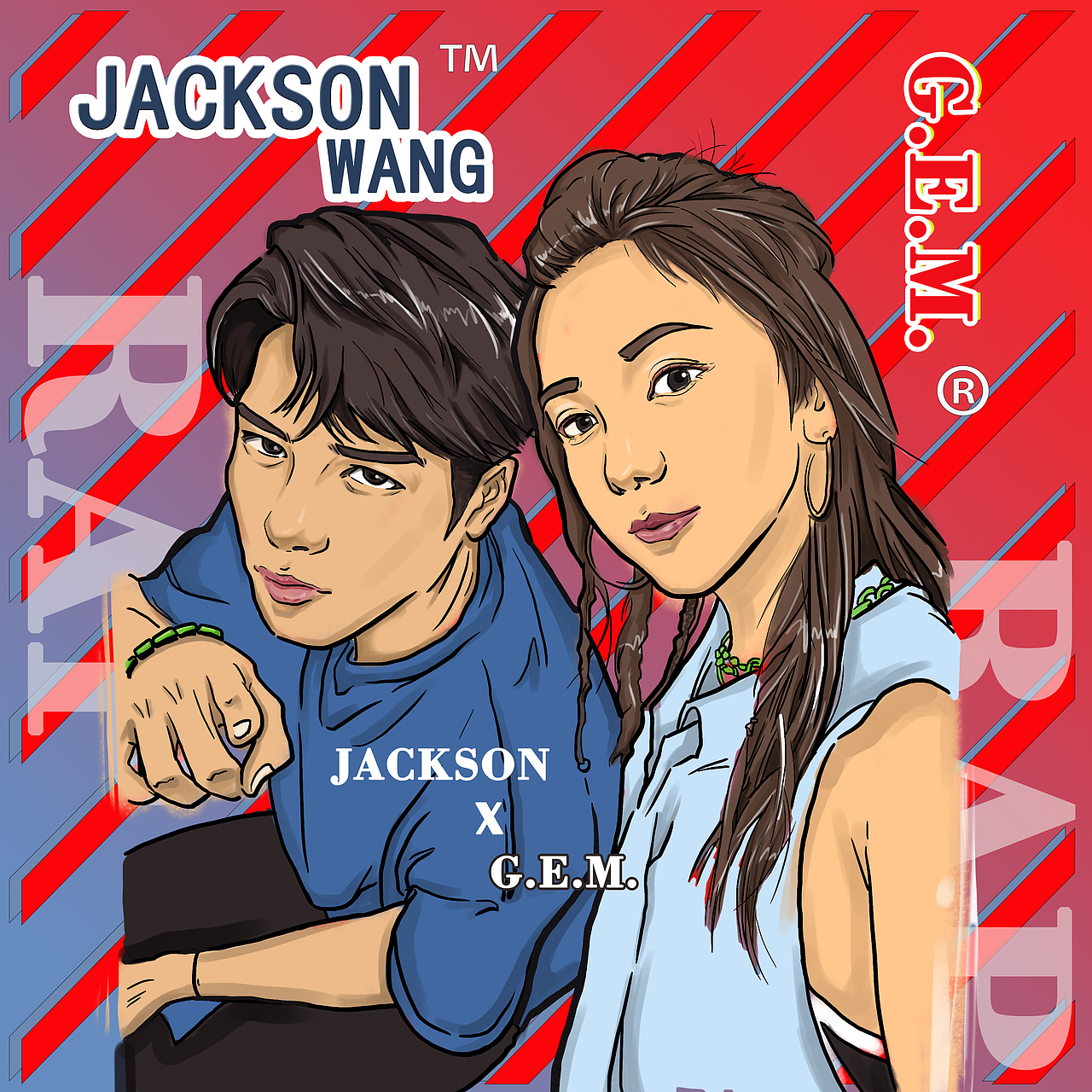 王嘉尔×邓紫棋（图ZMTQ3NjIwOTI0） - 海报 - 站酷设计师克莱因蓝PUNK原创素材 - 站酷ZCOOL