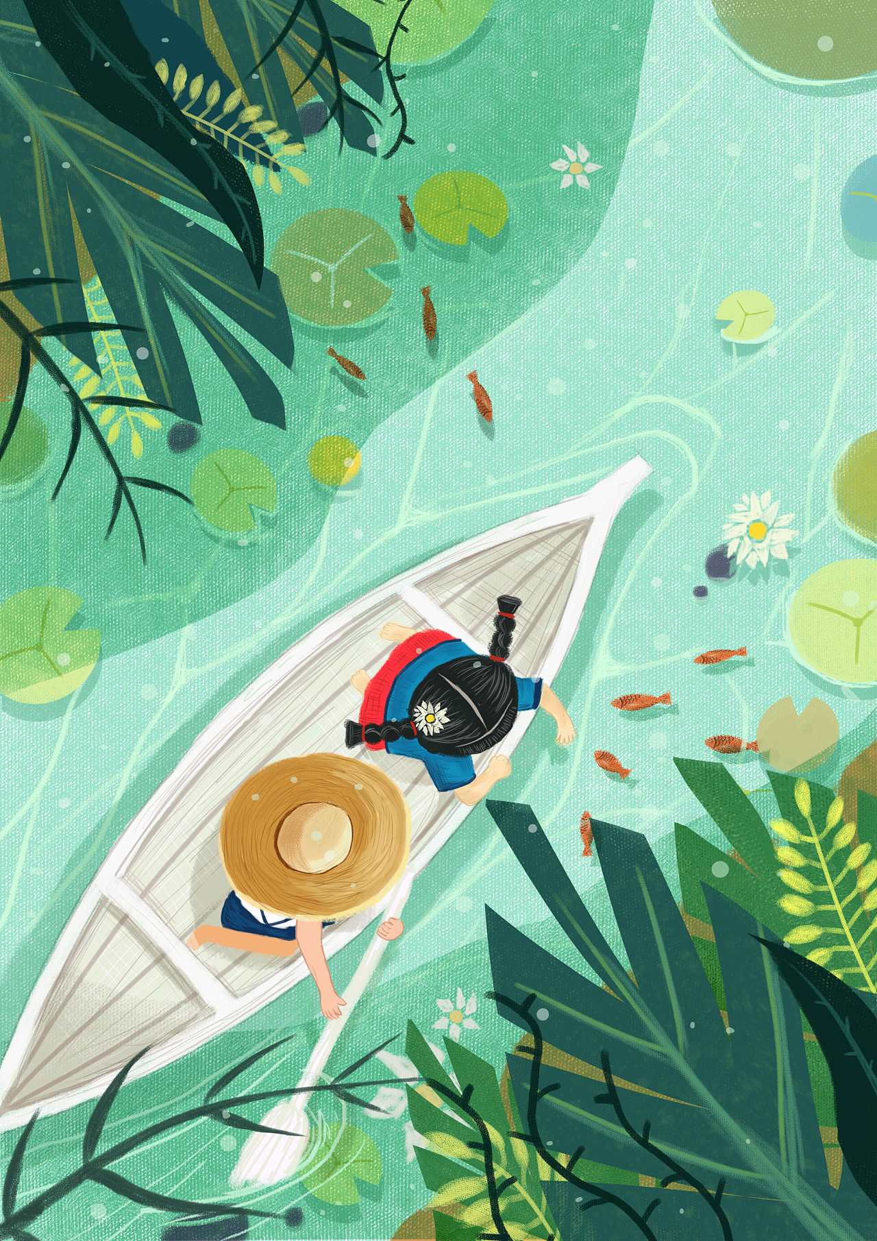 夏日的清凉梦|插画|创作习作|一只小丑鱼 - 临摹作品 - 站酷 (zcool)