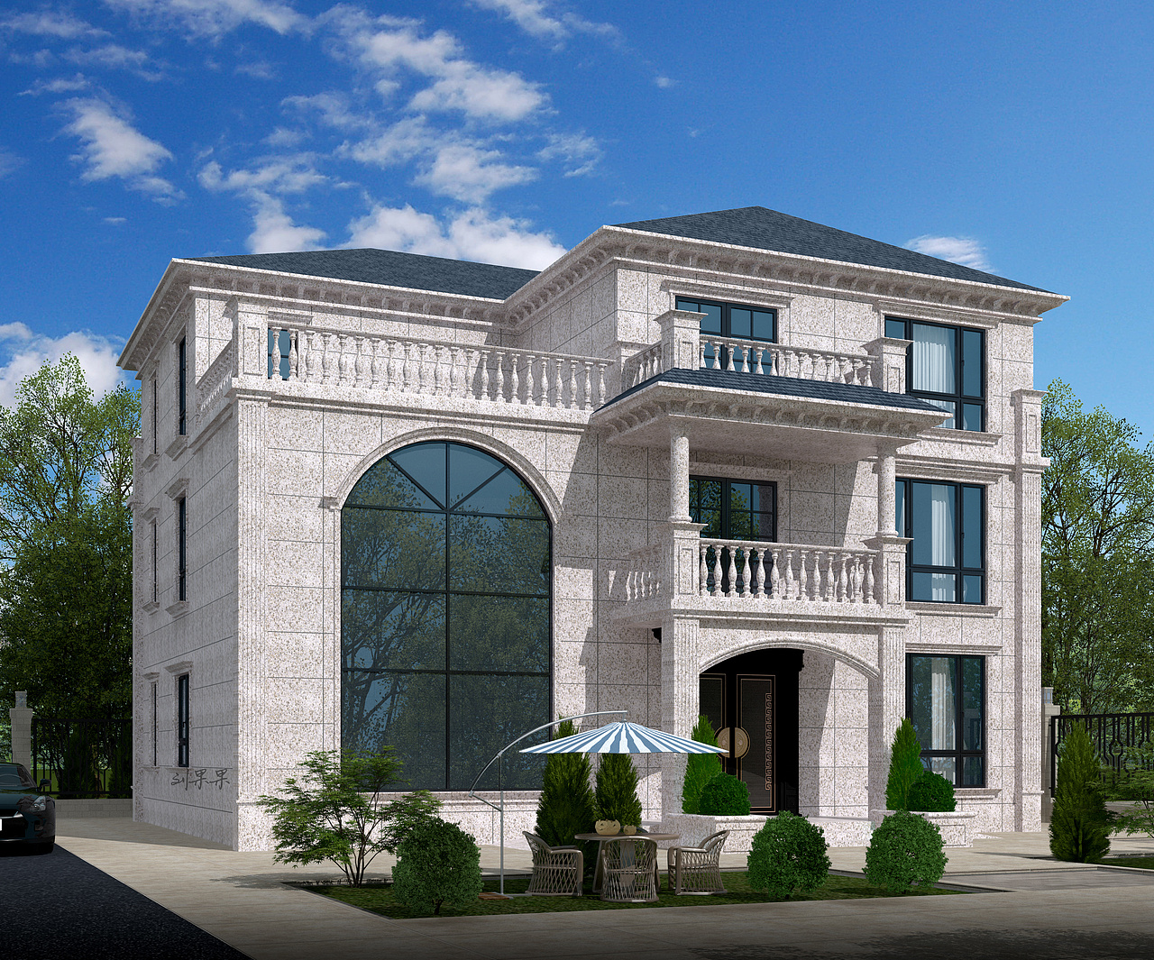 自建房外立面喧嚣城市中与自然同居