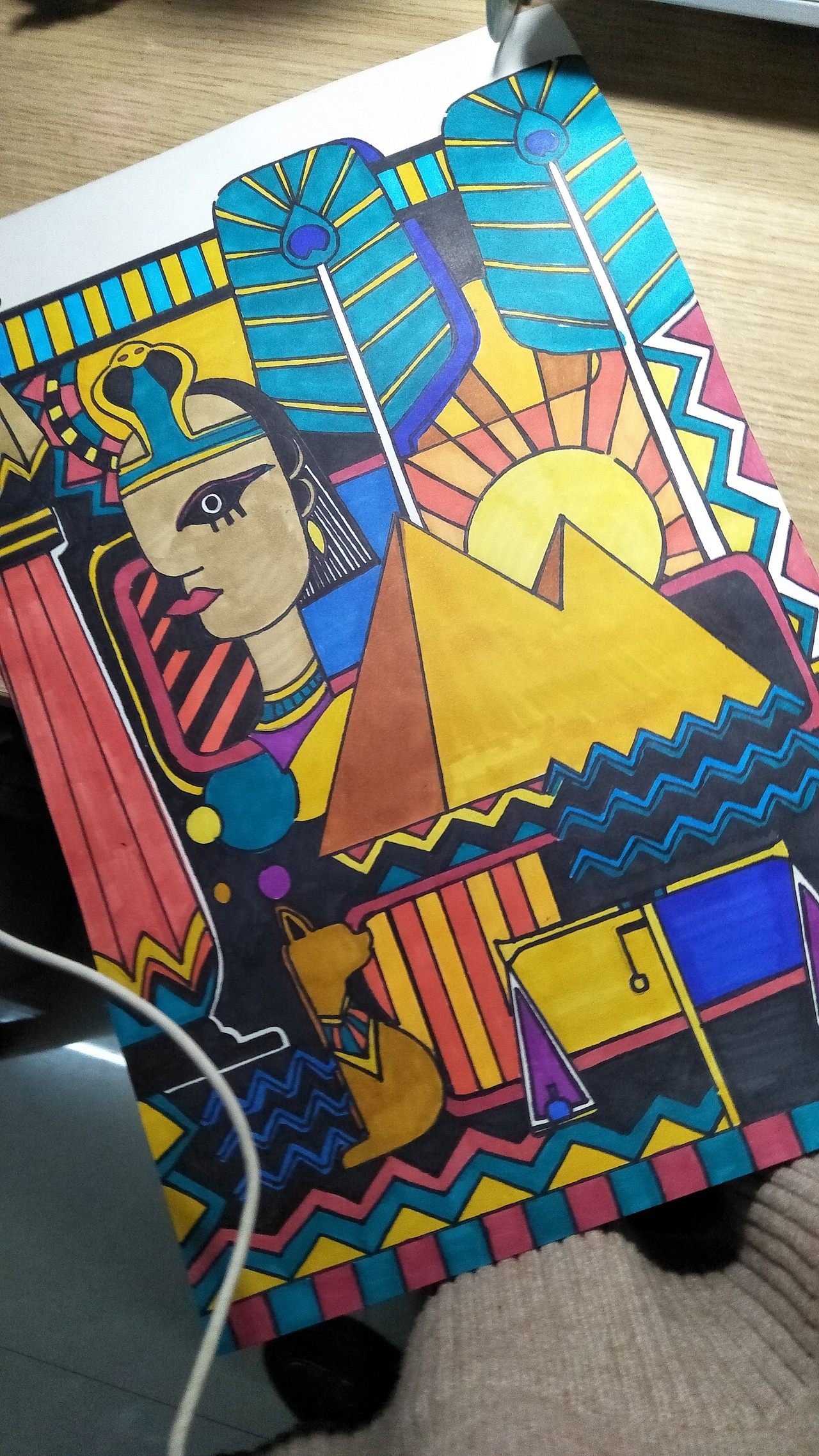 古埃及—装饰画初稿构思|插画|创作习作|chengcdf_原创作品-站酷zcool