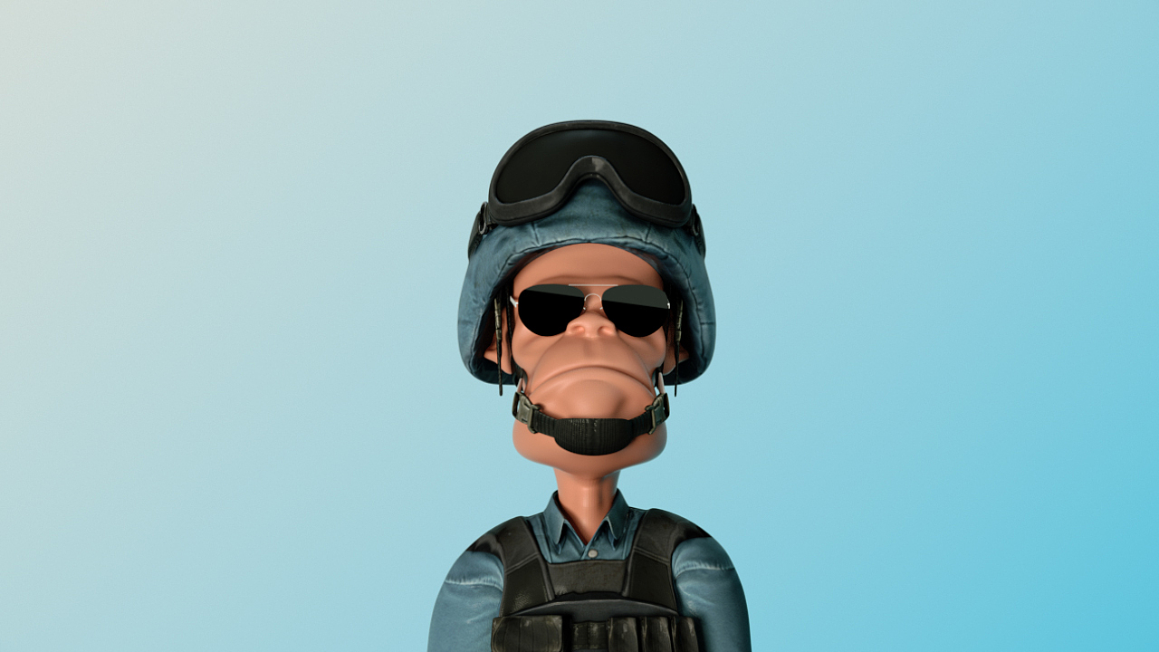 3D NFT project " THE CALM MAN "