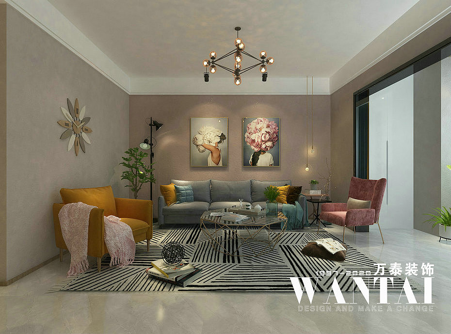 泰安绿地公馆装修 | 绿地公馆170m²现代风格装修效果图