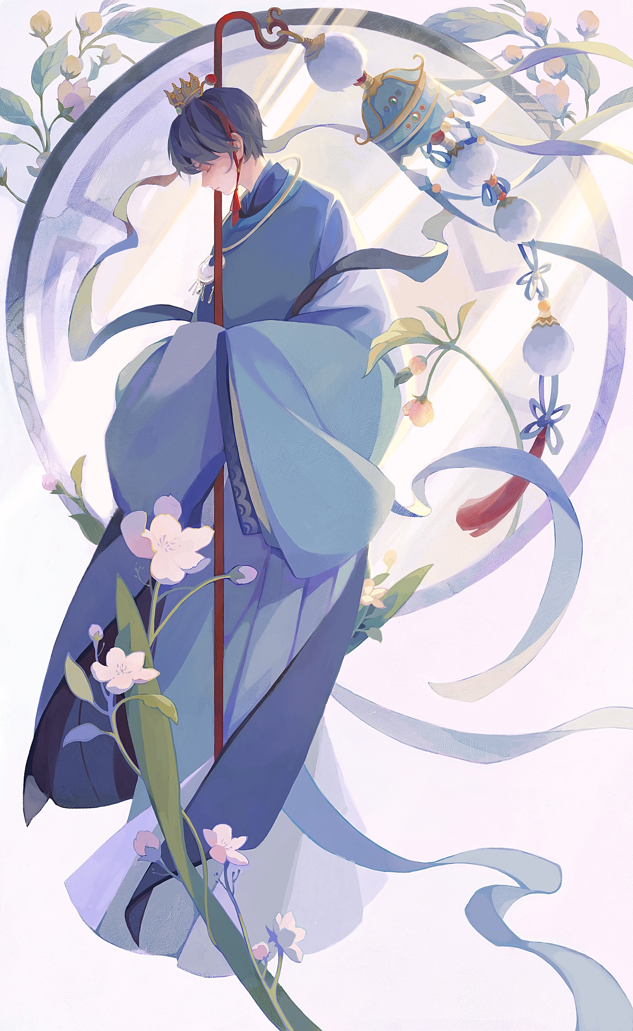 古风人物/执灯|插画|创作习作|榆木樟 - 原创作品 - 站酷 (zcool)