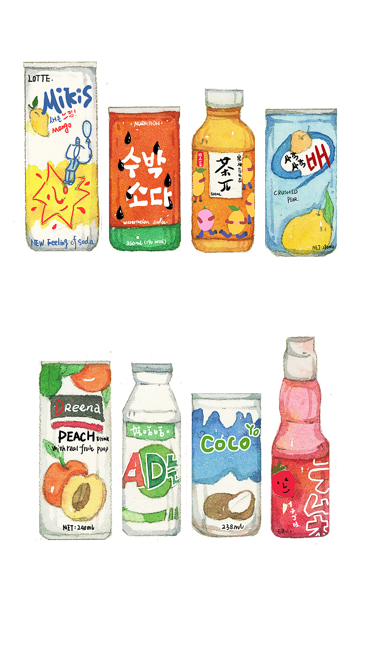 咕噜咕噜喝饮料（图ZOTk2NjM2NzI=） - 商业插画 - 站酷设计师邬老大55原创素材 - 站酷ZCOOL