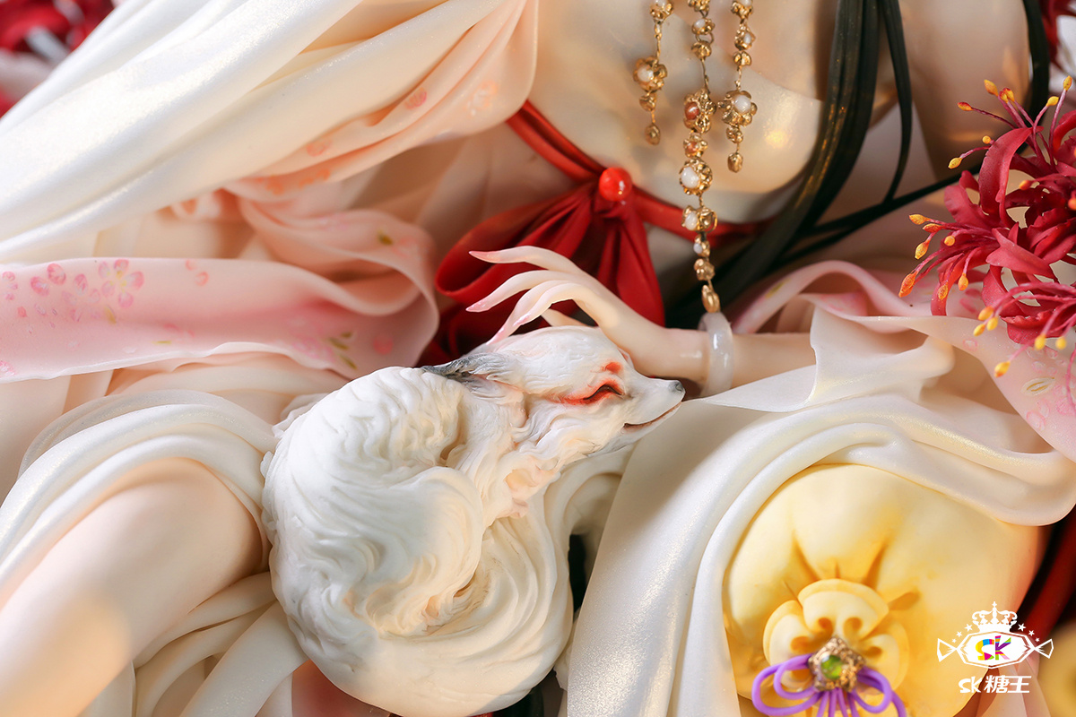 西式翻糖蛋糕工艺复原中国国风神话人物《九尾狐》