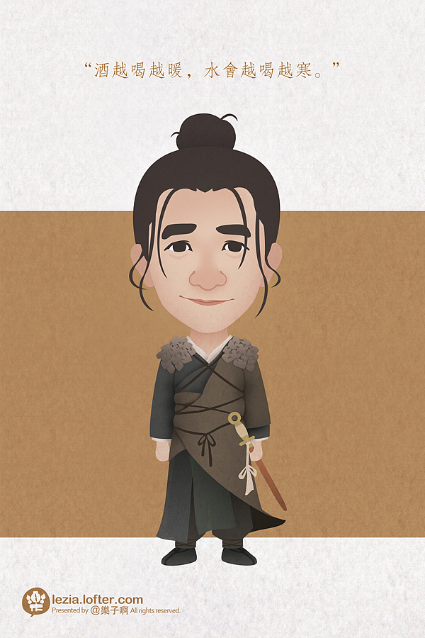 听风者花样年华东邪西毒东成西就春光乍泄梁朝伟经典电影角色卡通肖像
