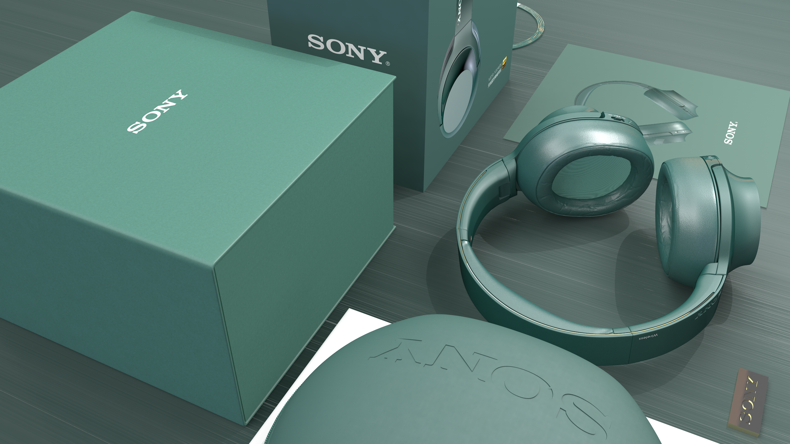 索尼耳机-c4d建模渲染[仅供学习]|工业/产品|电子产品|月半示耳