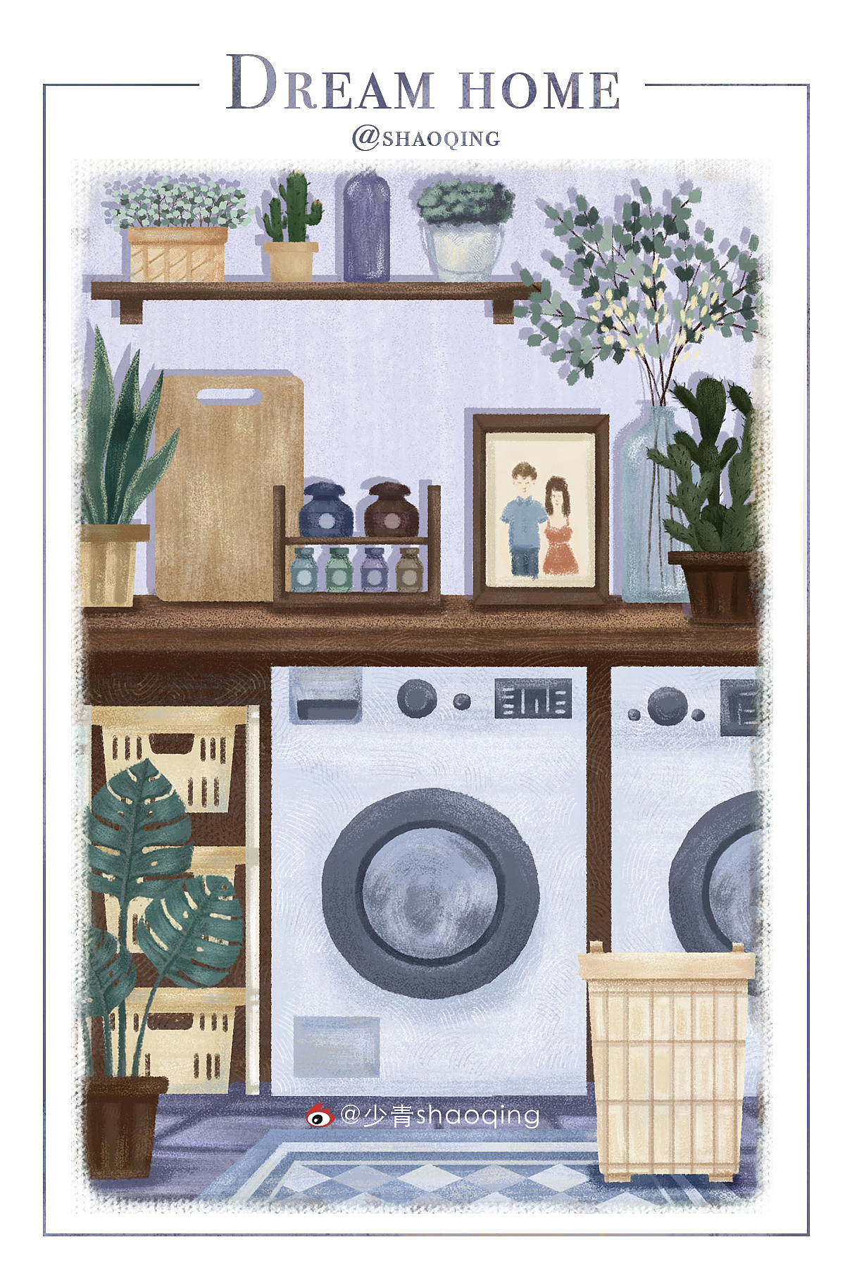 【向往的家】（图ZMTY1MDQyMDAw） - 商业插画 - 站酷设计师少青shaoqing原创素材 - 站酷ZCOOL