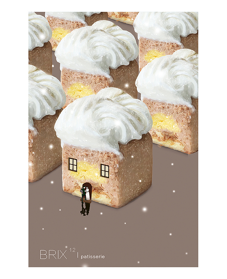 十二糖 | BRIX 12 PATISSERIE「慕斯系列 · 法式甜點」（圖ZOTUyOTY0MjQ=） - 商業(yè)插畫 - 站酷設計師nearninini原創(chuàng)素材 - 站酷ZCOOL
