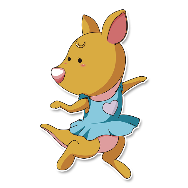 【袋鼠CICI】系列形象（图ZMjkzNzkxODg=） - 单幅漫画 - 站酷设计师凳子传说原创素材 - 站酷ZCOOL