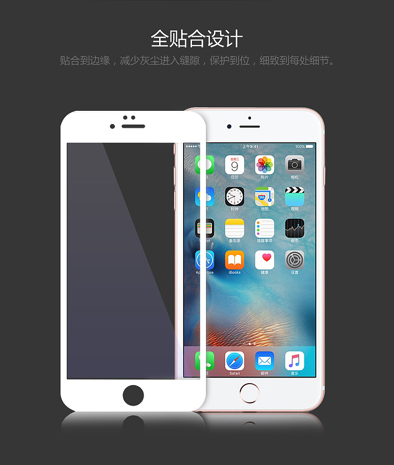 藍光全包鋼化膜for iphone6 & 6s