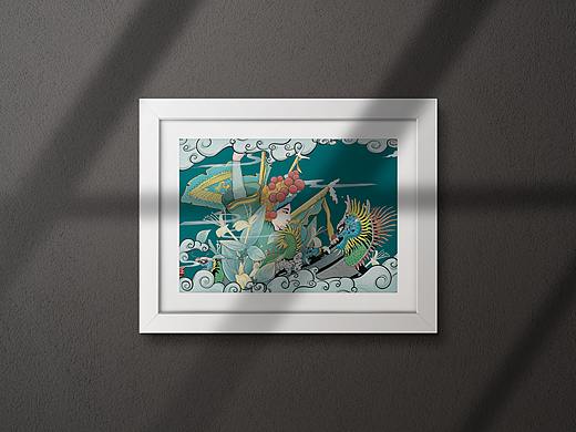 粤剧“六柱制”故事插画