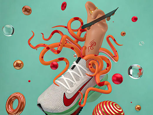 最近的练手c4d（个人主页-ZNDY2MTIzMzI=） - 其他平面 - 站酷设计师Mable果原创素材 - 站酷ZCOOL