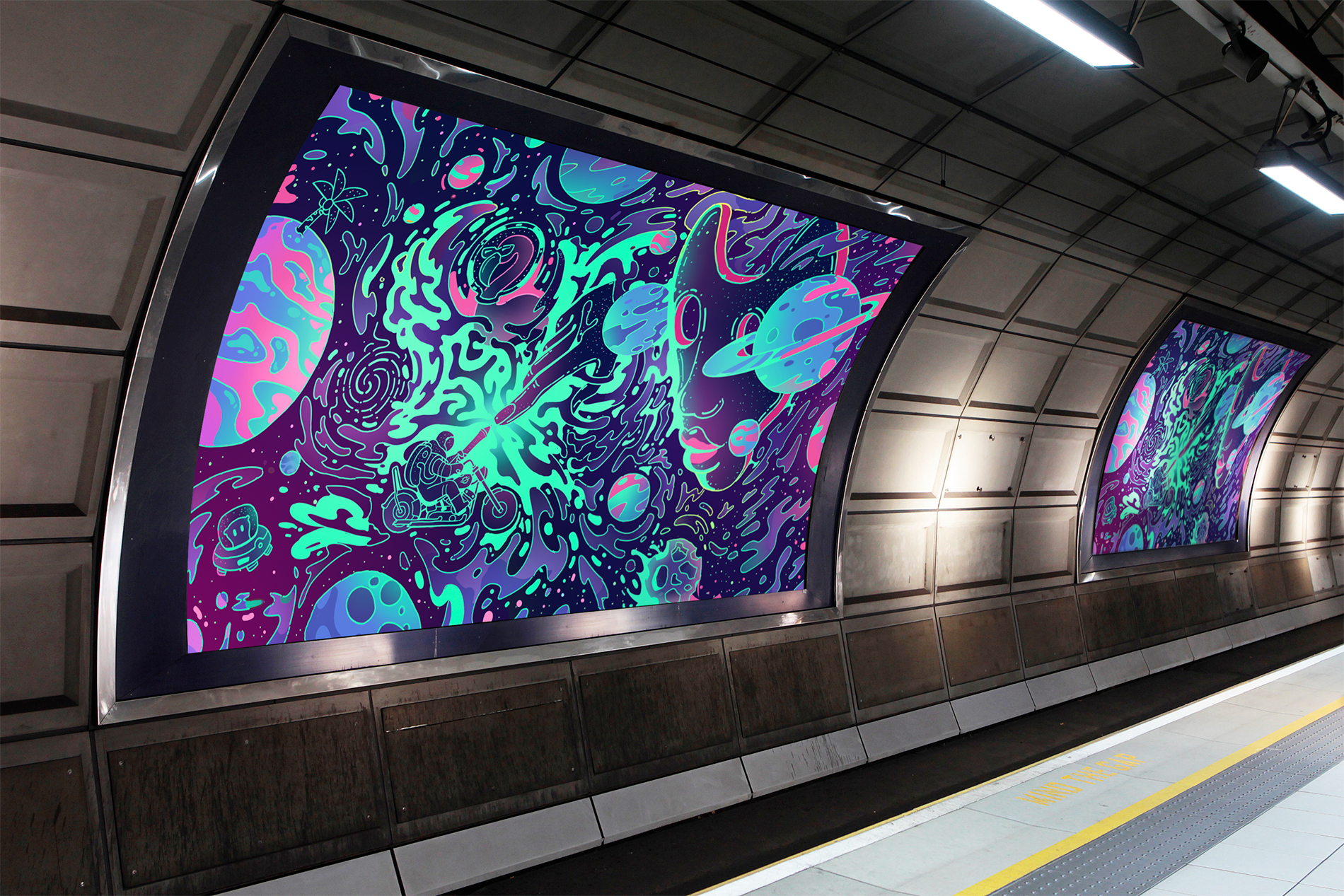 wacom 海报设计 ——宇宙骑行