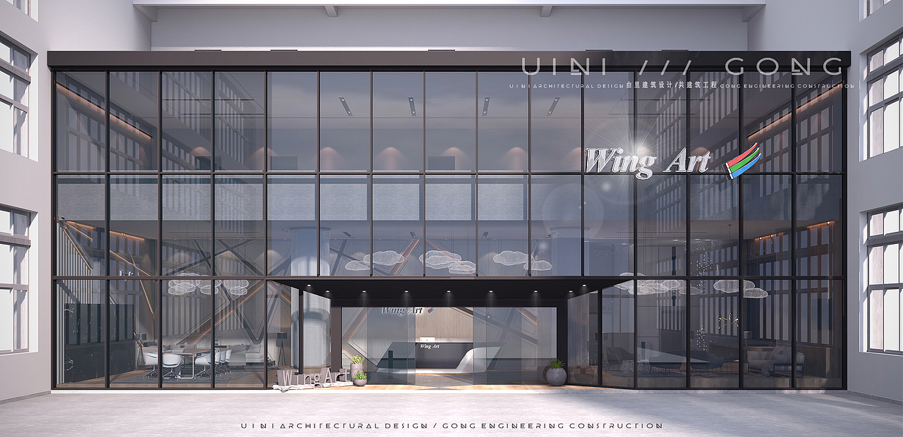 【由里建筑设计】云之彩展厅空间（图ZMjE0ODI4Mzg0） - 家装设计 - 站酷设计师由里建筑设计原创素材 - 站酷ZCOOL