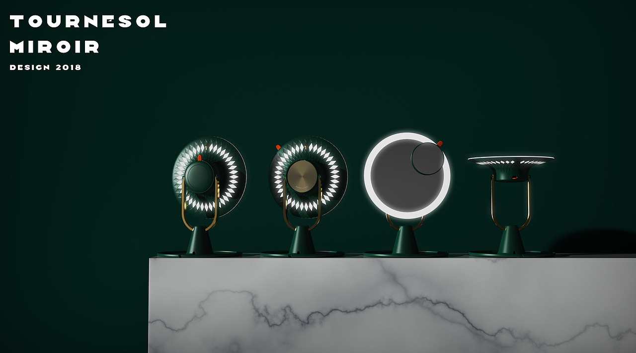 向日葵补光两用化妆镜（图ZMjMwNjQ1NDY4） - 电子产品 - 站酷设计师LICOOOO原创素材 - 站酷ZCOOL