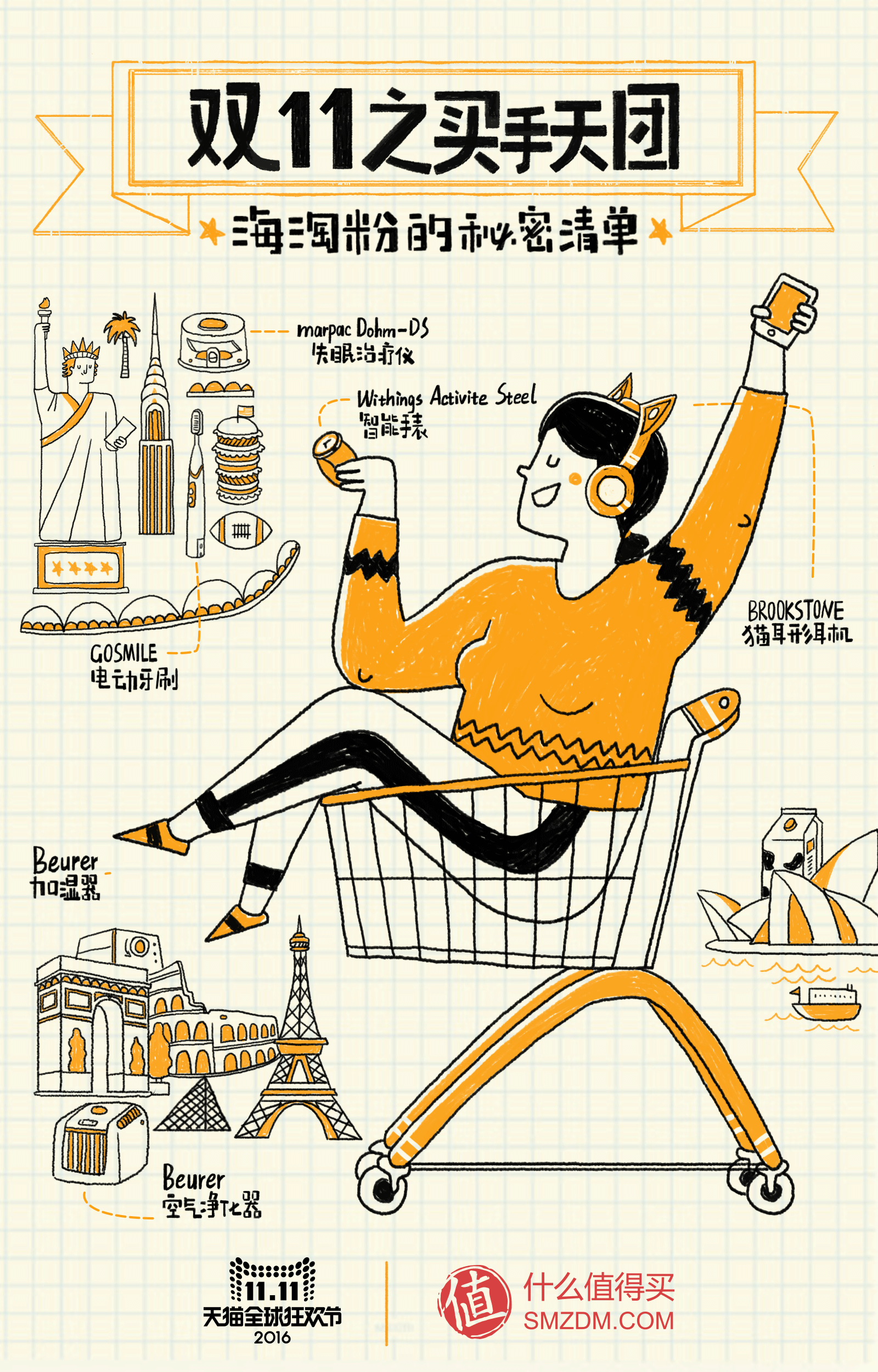 天貓雙十一/買(mǎi)手天團(tuán)（圖ZNjQzMzA2NDA=） - 商業(yè)插畫(huà) - 站酷設(shè)計(jì)師園子彈原創(chuàng)素材 - 站酷ZCOOL