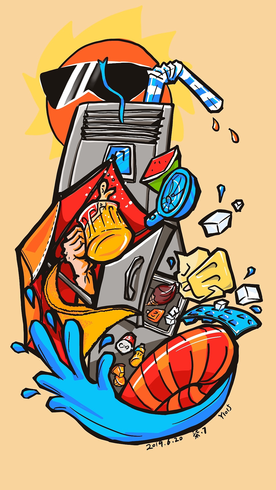 Jobs系列插画第一季合集（图ZMTY5OTg3Nzc2） - 新锐潮流插画 - 站酷设计师柒点7原创素材 - 站酷ZCOOL