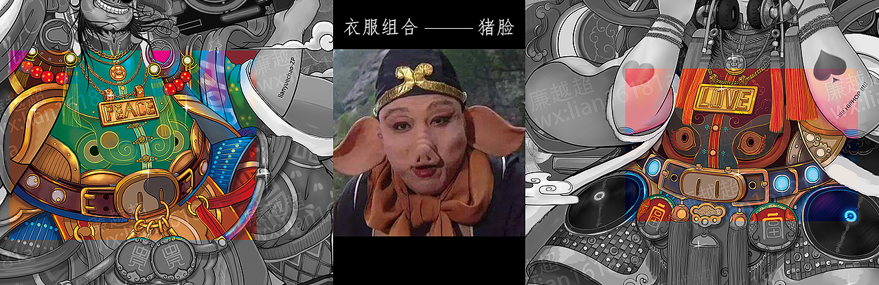 福将-富贵门神-猪年 猪年祝大家富贵多多!(图ZMTQzNjkyMTk2) - 艺术插画 - 站酷设计师陀螺原创素材 - 站酷ZCOOL