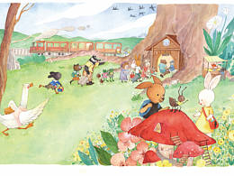 杂志中的小小绘本