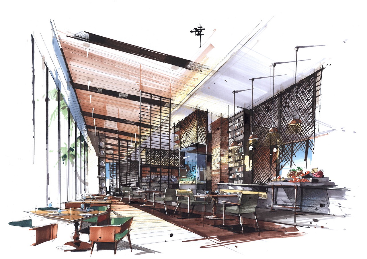 吕律谱室内手绘作品卓越手绘