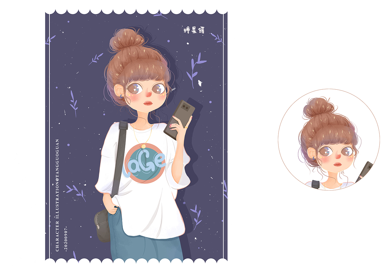 人物插畫（圖ZMjI0NzI1ODY0） - 藝術(shù)插畫 - 站酷設(shè)計(jì)師糖果罐TGG原創(chuàng)素材 - 站酷ZCOOL