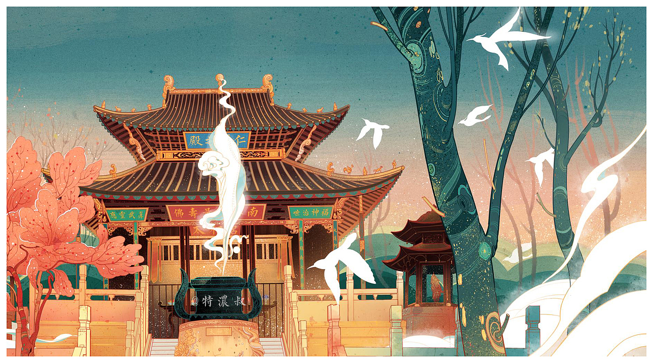 昆明金殿/线上教学案例（图ZMTI5MDA5NDQ0） - 商业插画 - 站酷设计师特浓TN原创素材 - 站酷ZCOOL