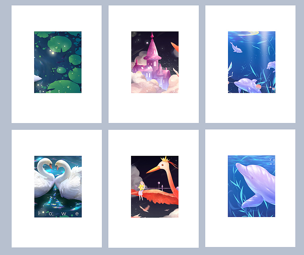 插画——飞鸟海豚（图ZMTQxMjg2NTA0） - 商业插画 - 站酷设计师mumu沐沐1原创素材 - 站酷ZCOOL