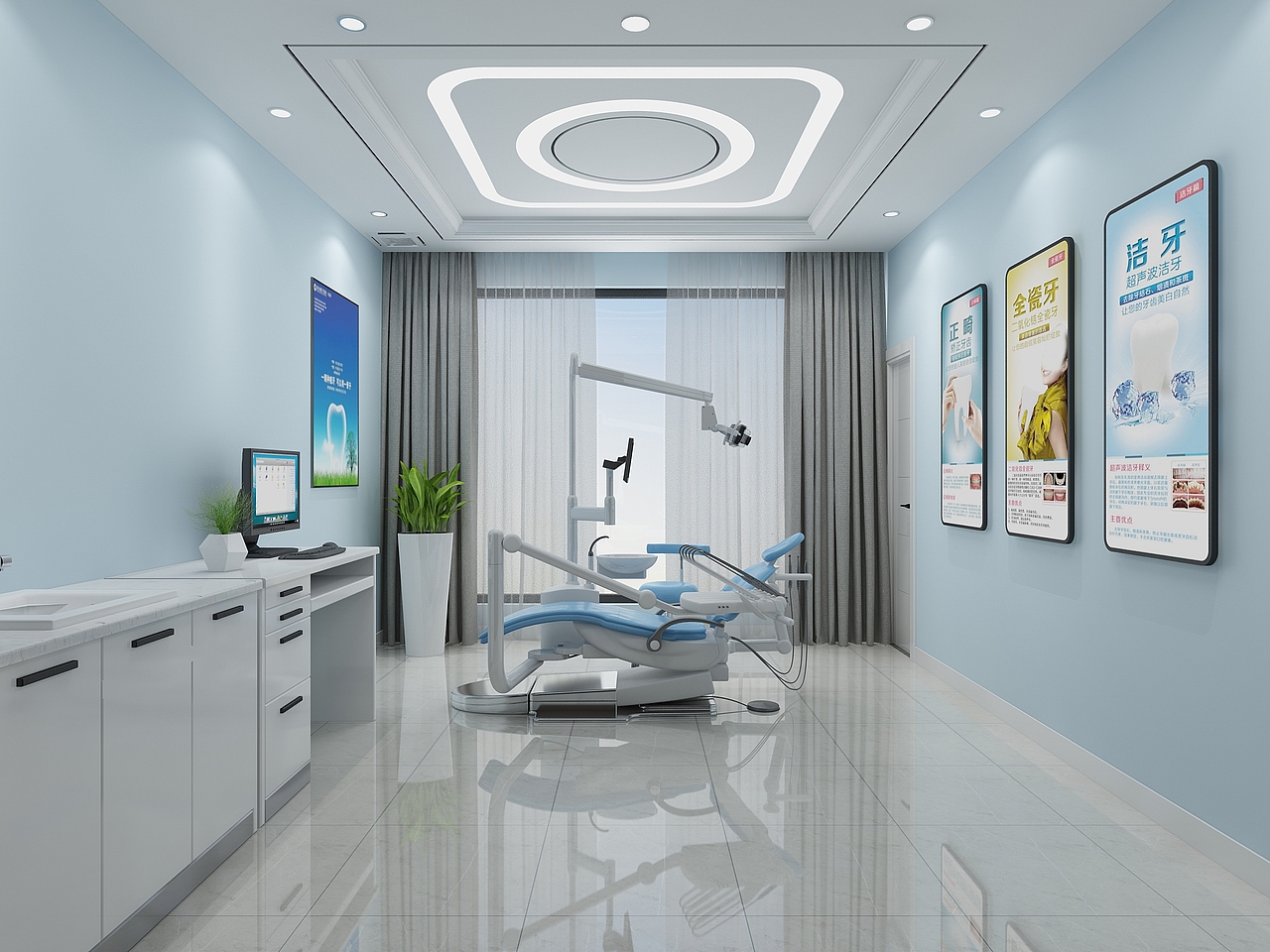 成都口腔医院装修|成都口腔牙科诊所装修设计|吉拓设计_医美空间设计