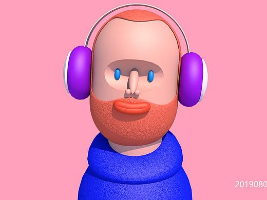 c4d卡通人物临摹