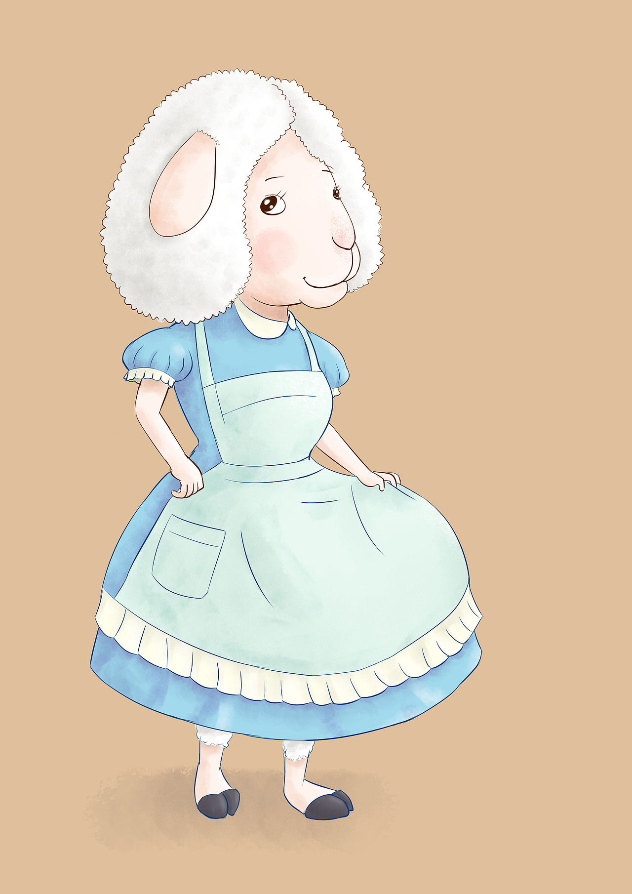 一组拟人动物人设