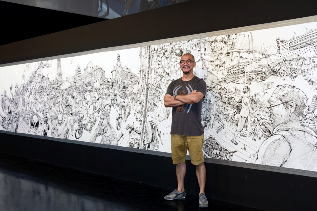 金正基大师24小时完成挑战世界吉尼斯纪录大幅插画作品!|插画|商业插