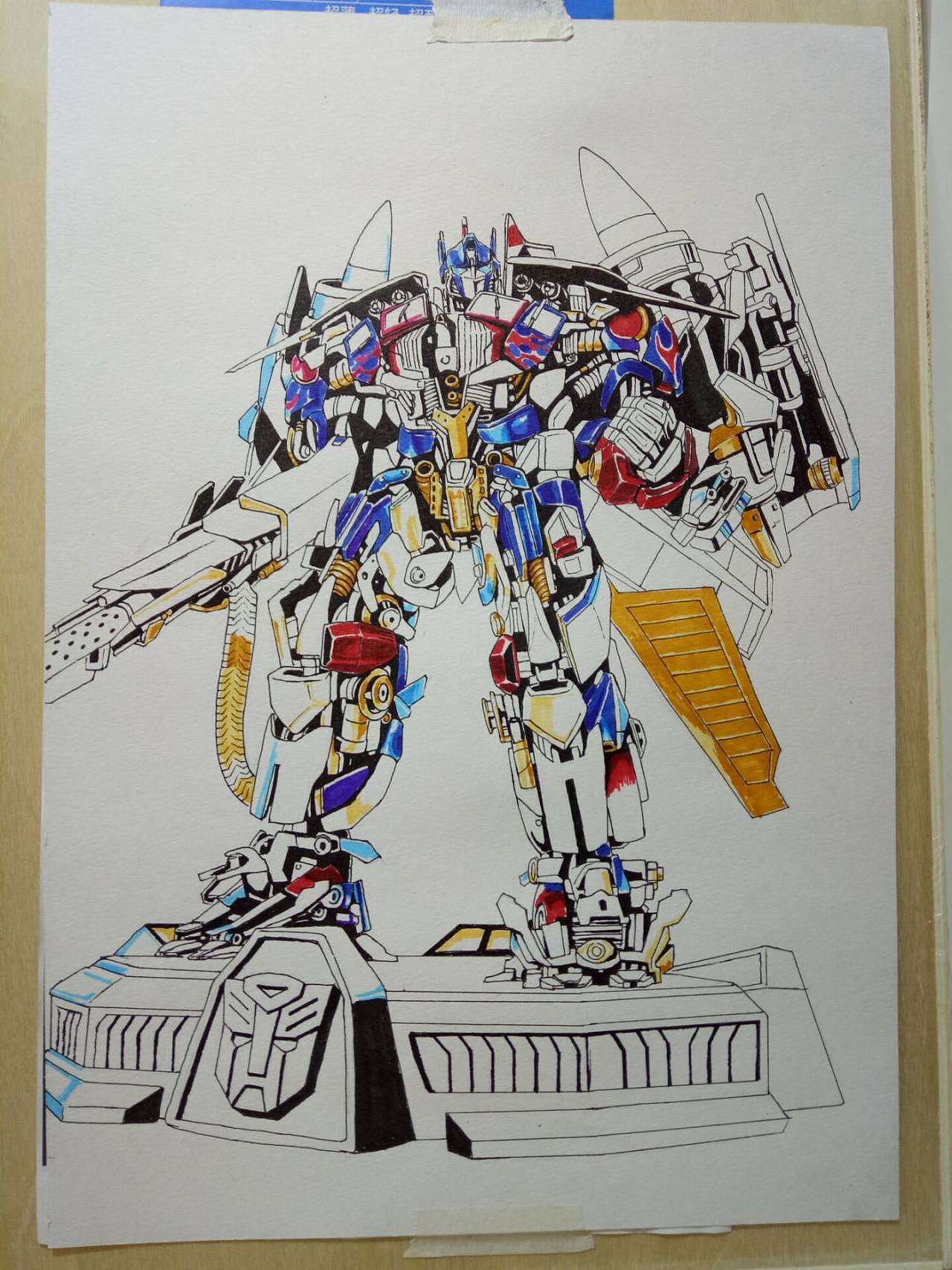 马克笔买不起玩具系列之飞翼擎天柱