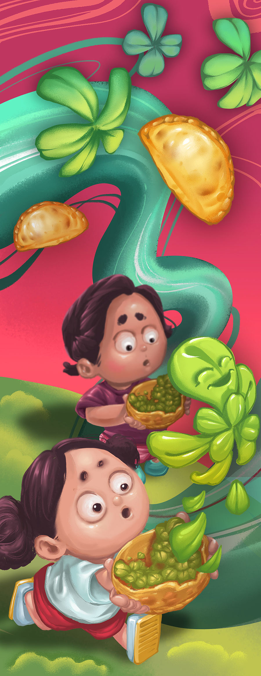 《马齿苋合子情思》