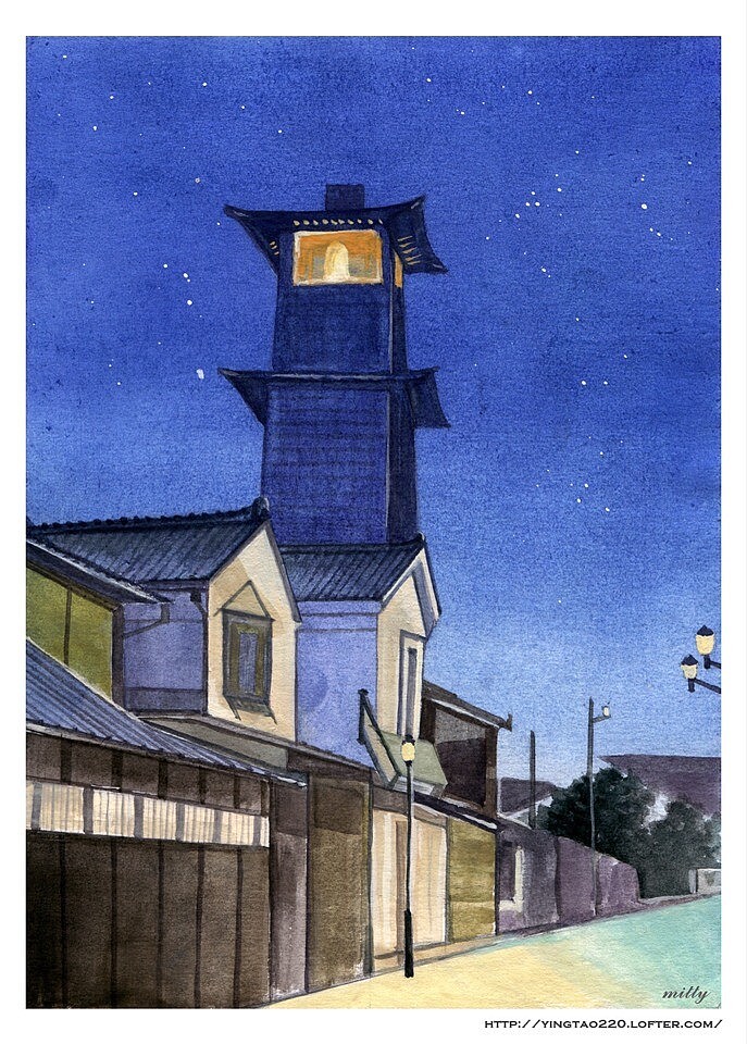 晚上美丽的夜景~星光点点~好像让我们想起了那个远处的他~~~