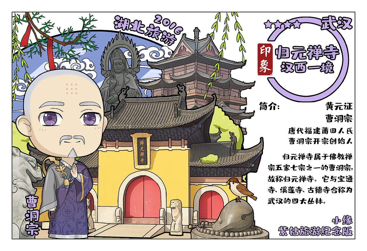Q版华夏旅游明信片插画系列（湖北）（图ZMjU3NzczODg0） - 概念设定 - 站酷设计师小梦爱旅游原创素材 - 站酷ZCOOL