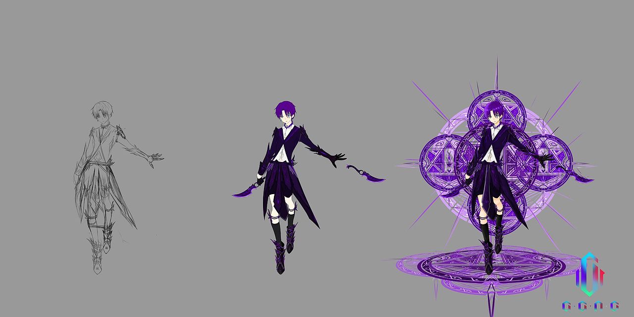 暗影系角色设计