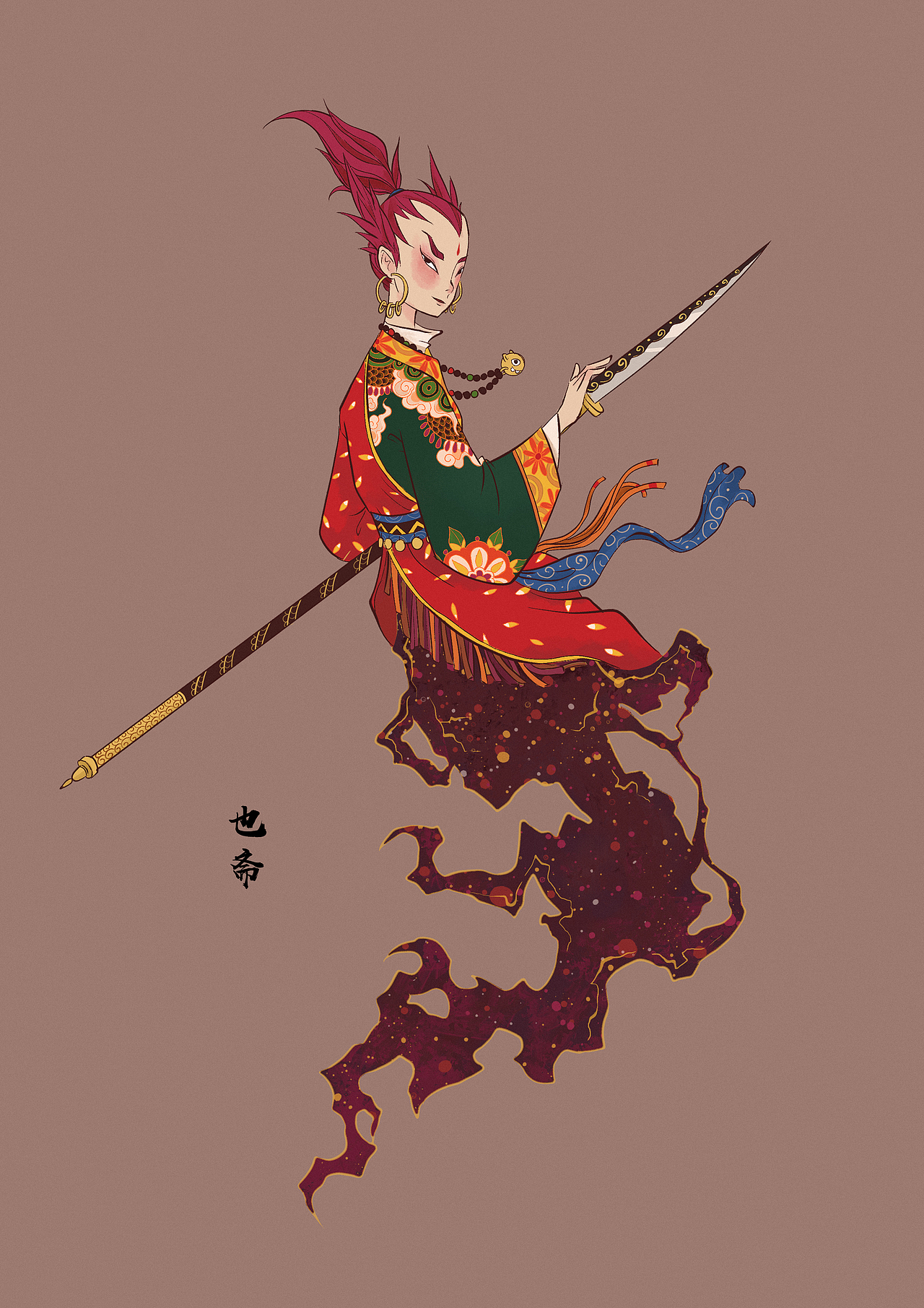 小神灵2-绘制过程（图ZMTgwMDMxODk2） - 概念设定 - 站酷设计师也斋原创素材 - 站酷ZCOOL
