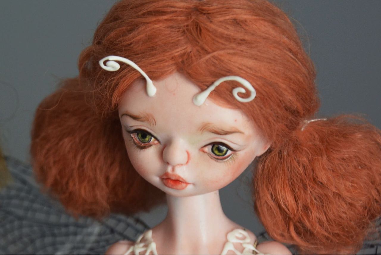 自制六分陶瓷BJD 人偶 名:绿幕