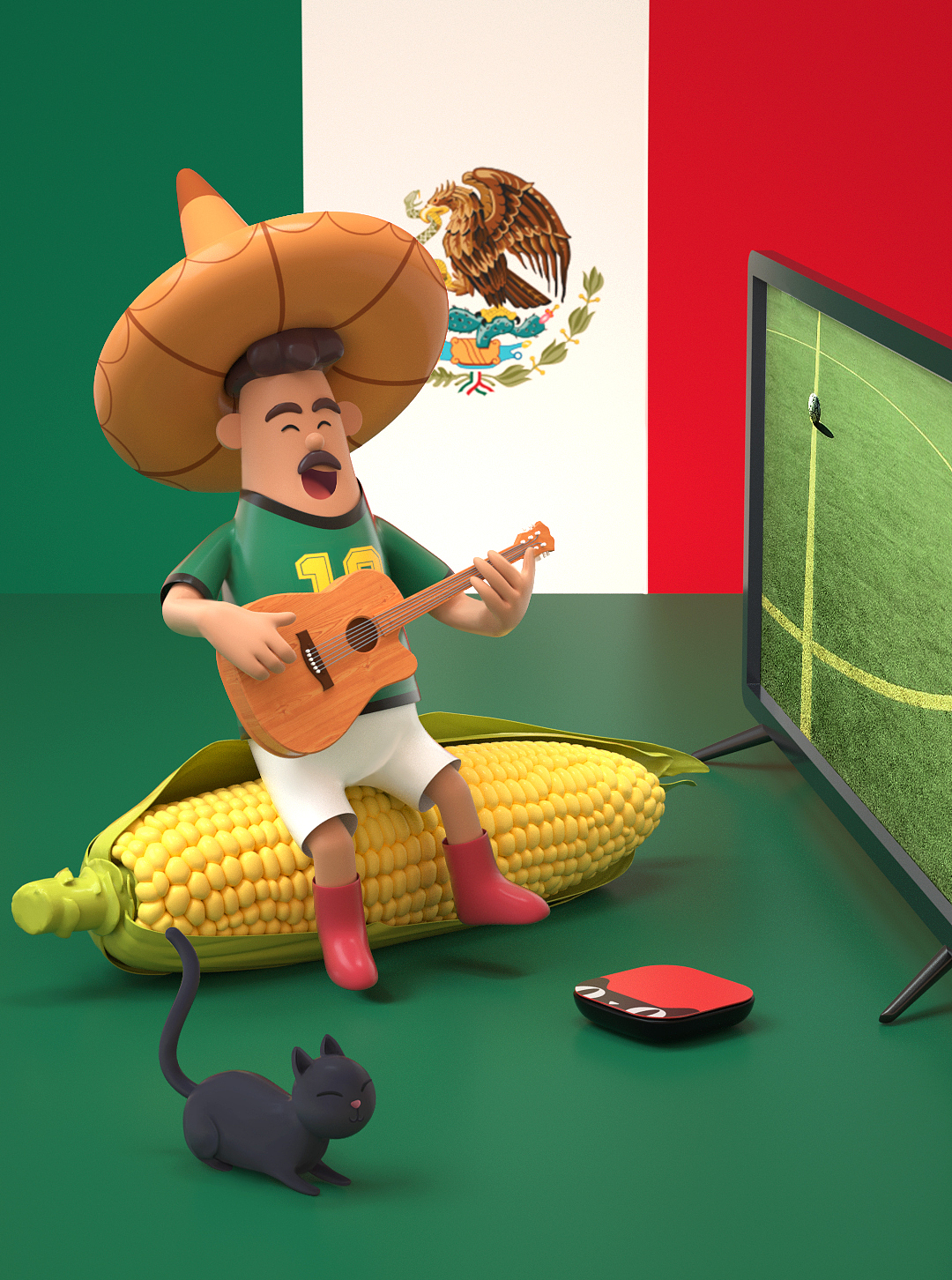 我家客厅是主场～（图ZMTE5Njc1MTEy） - 商业插画 - 站酷设计师二姑不让我乱起名原创素材 - 站酷ZCOOL