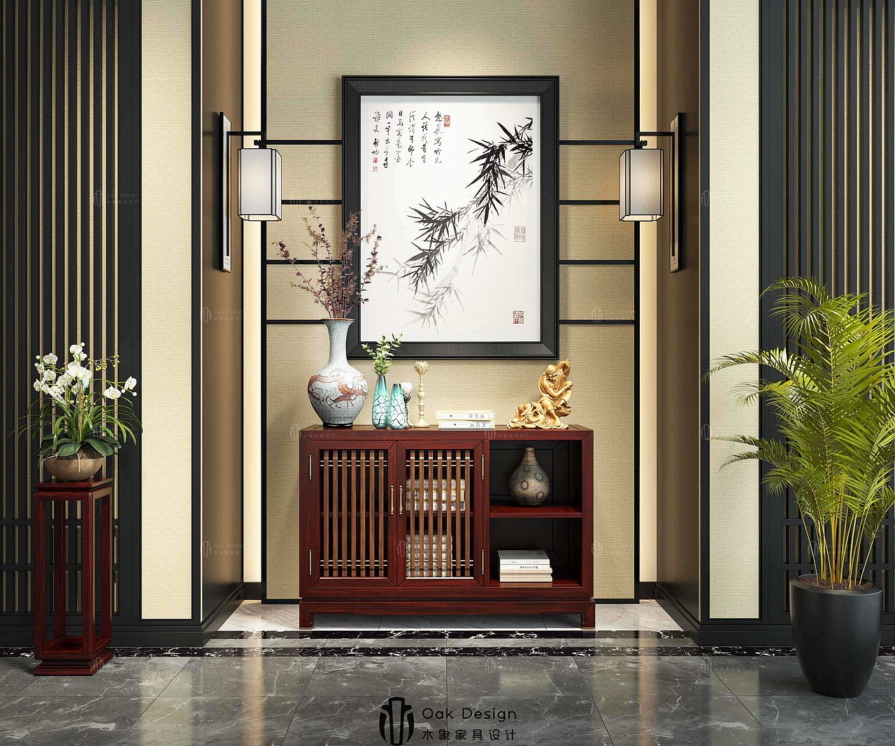 新中式办公家具场景设计效果图【木象家具设计】（图ZMjc2OTE4Njg4） - 其他工业/产品 - 站酷设计师木象设计丨SU原创素材 - 站酷ZCOOL