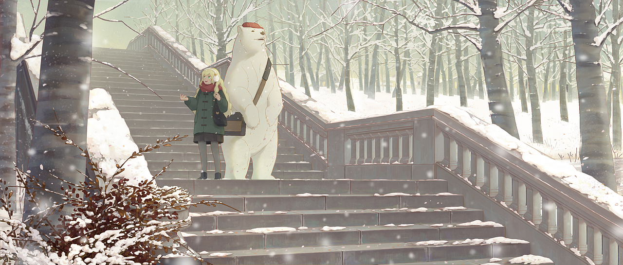 下雪（图ZMjI4NTMzOTEy） - 艺术插画 - 站酷设计师萍少Pshao原创素材 - 站酷ZCOOL