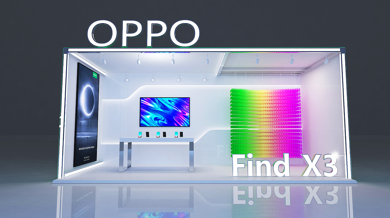万达OPPO快闪店（图ZMjg0NzI1NzY0） - 其他三维 - 站酷设计师wywh原创素材 - 站酷ZCOOL