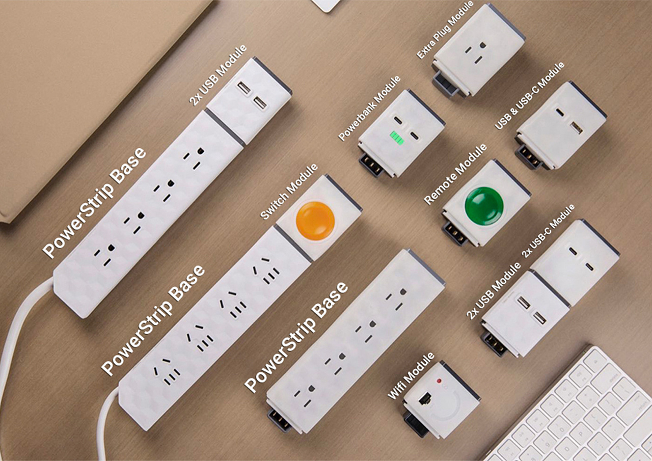 powerstripmodular多功能模块插座