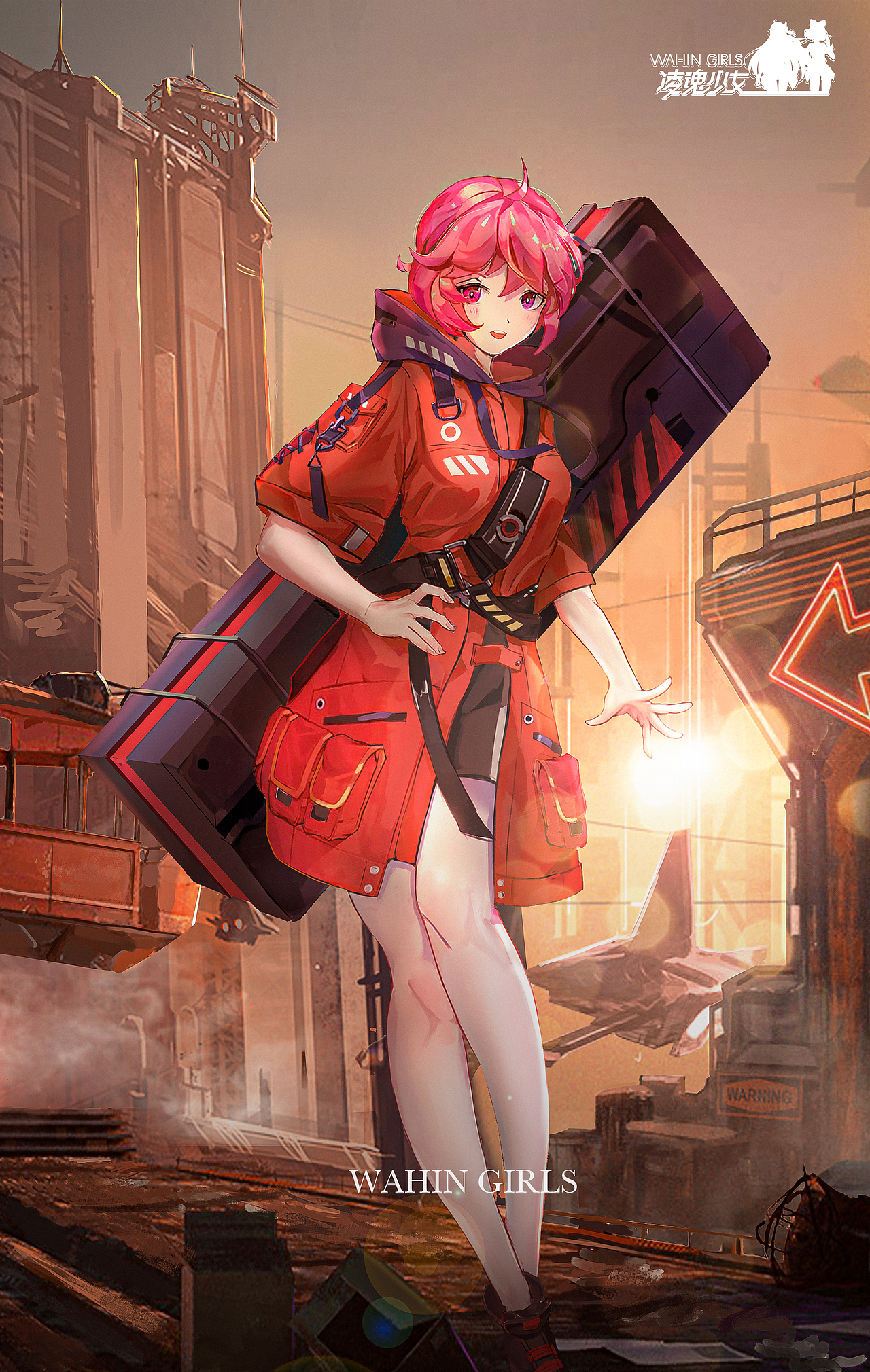 凌魂少女科幻机能风赛博朋克服装设计