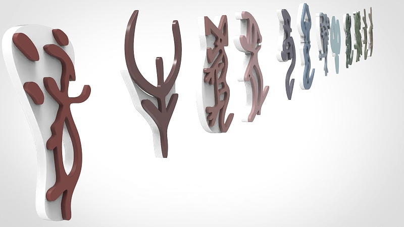 甲骨文十二生肖挂钩