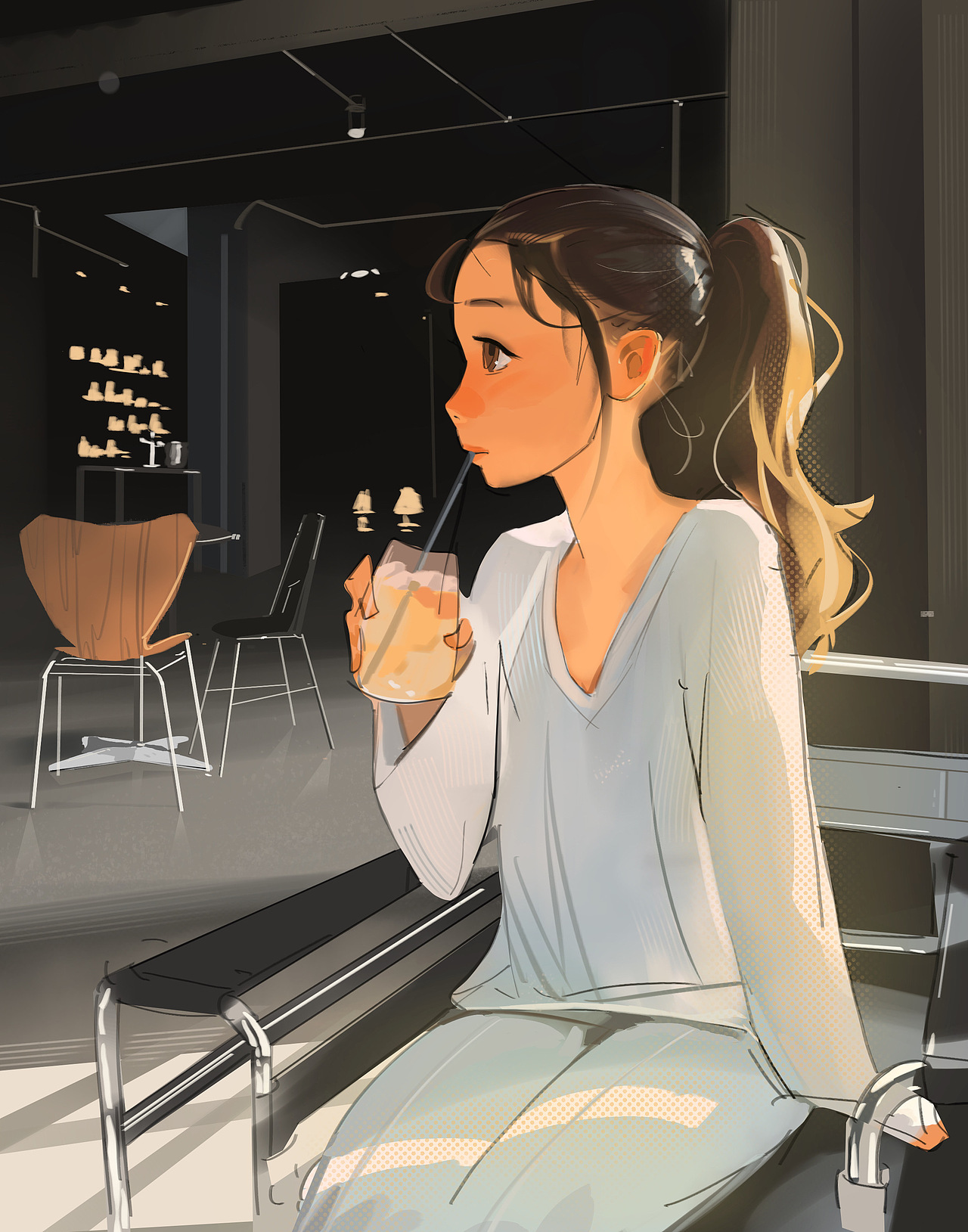 临摹SAM YANG画师作品（图ZMjgzMTk5MjQ4） - 创作习作 - 站酷设计师勤奋滴懒猪原创素材 - 站酷ZCOOL