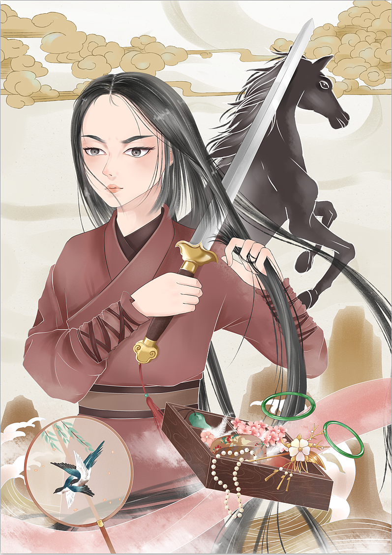 花木兰系列插画