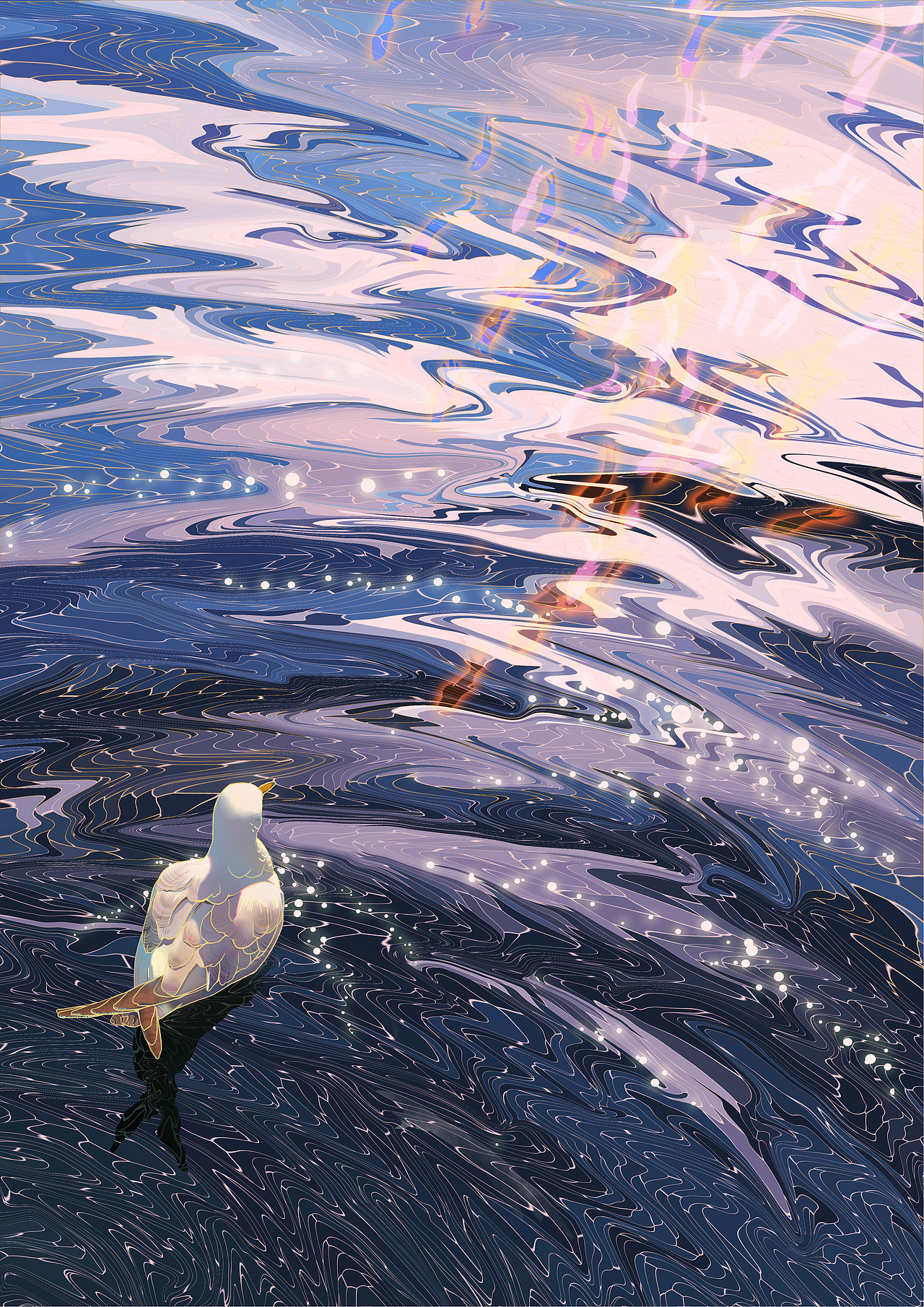 鱼和鸟（图ZMjY2NTA1Nzky） - 海报 - 站酷设计师爱宅的口菇原创素材 - 站酷ZCOOL